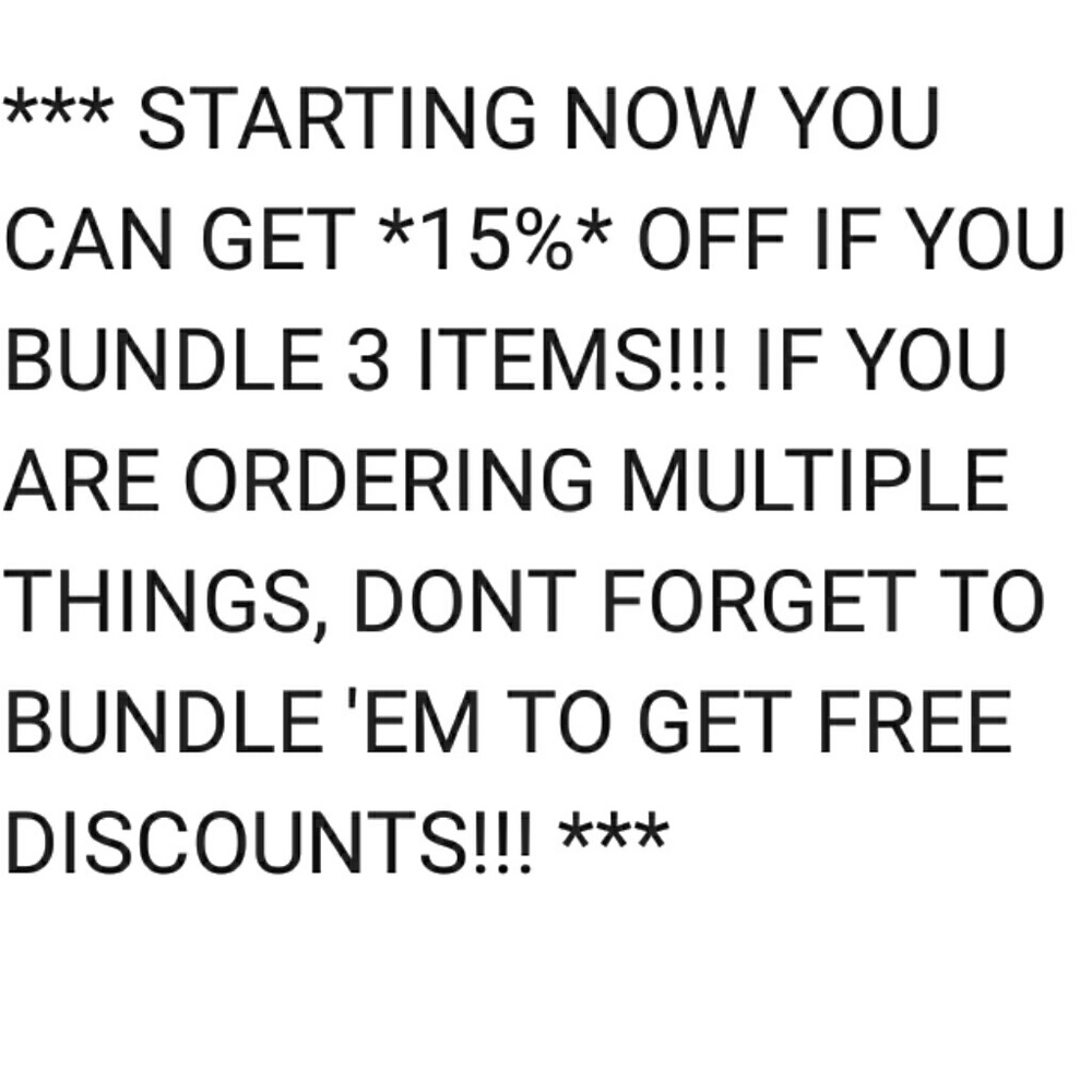 *BUNDLES*